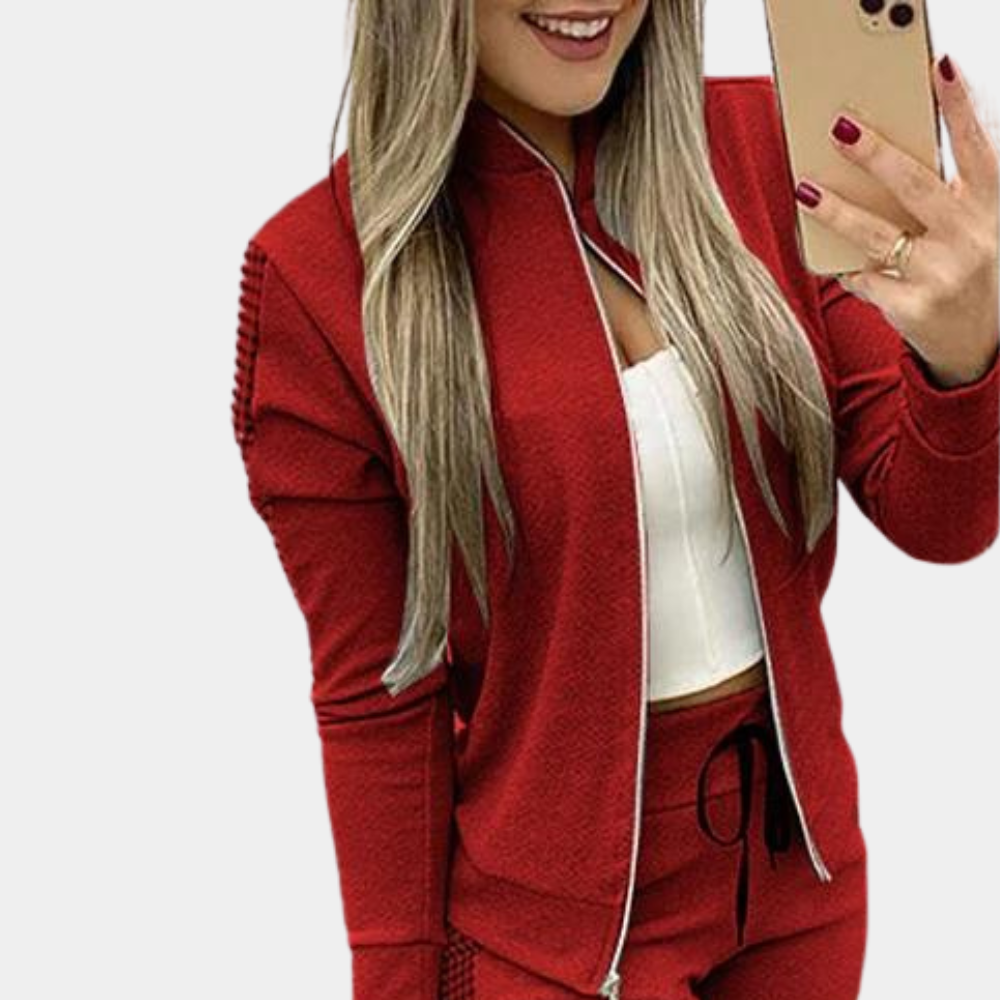 WW | Adina: Modern Winter Sports Suit with Zipper - Stylish Two-Piece for Relaxed Days