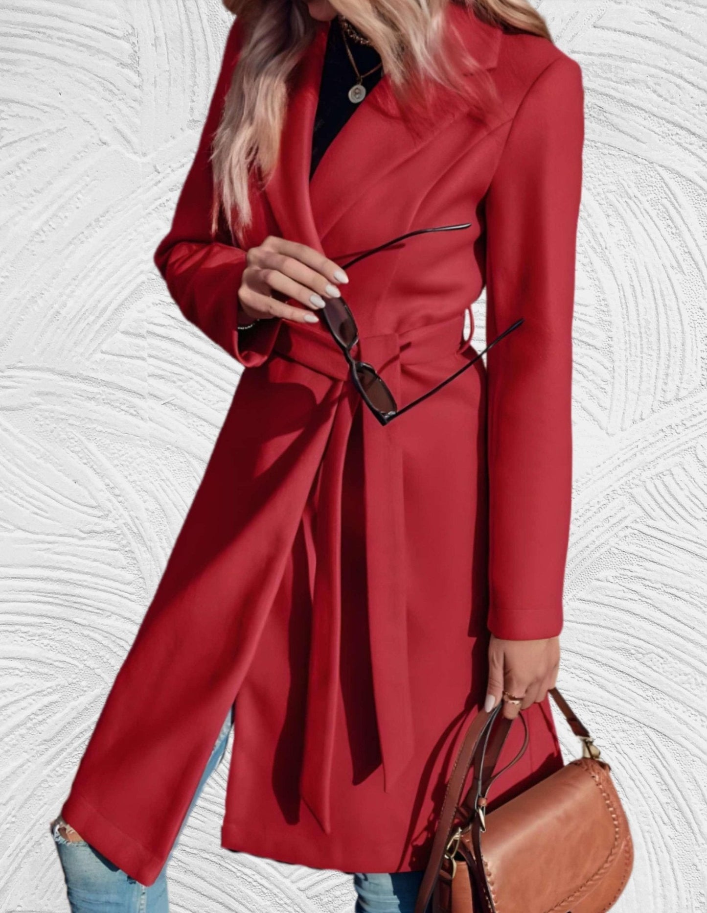 WW | Zweireihiger Trenchcoat - Taillierte Passform - Leichtes Design - Herbst- und Frühlings-Essential