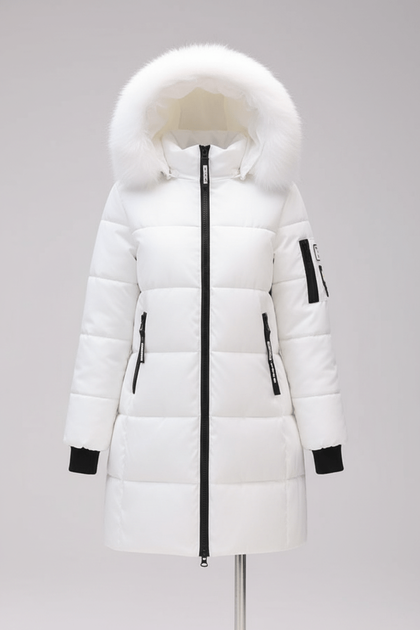 WW | Winter jacket with faux fur parka collar