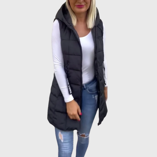WW | Damen Ärmellose Gepolsterte Winterjacke