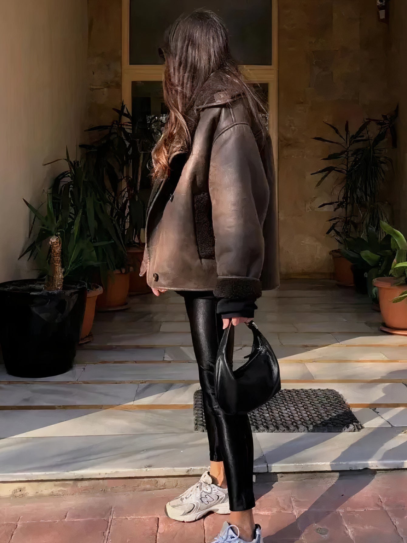WW | Classic Short Leather Jacket for Women