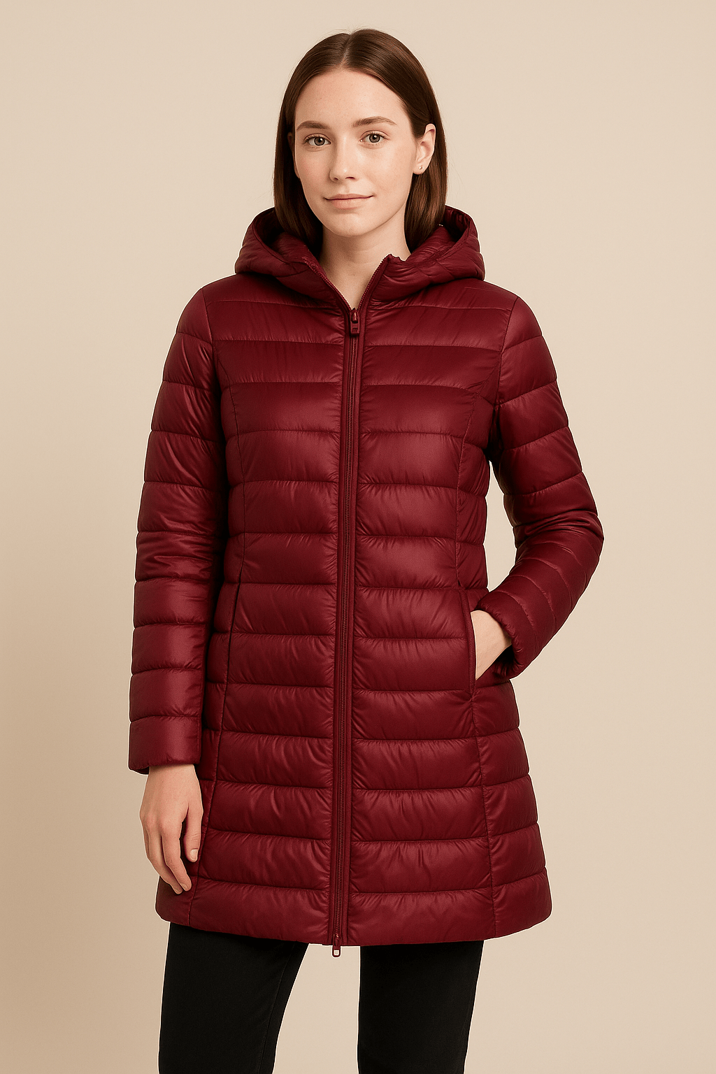 WW | Comfortable Down Jacket with Hood