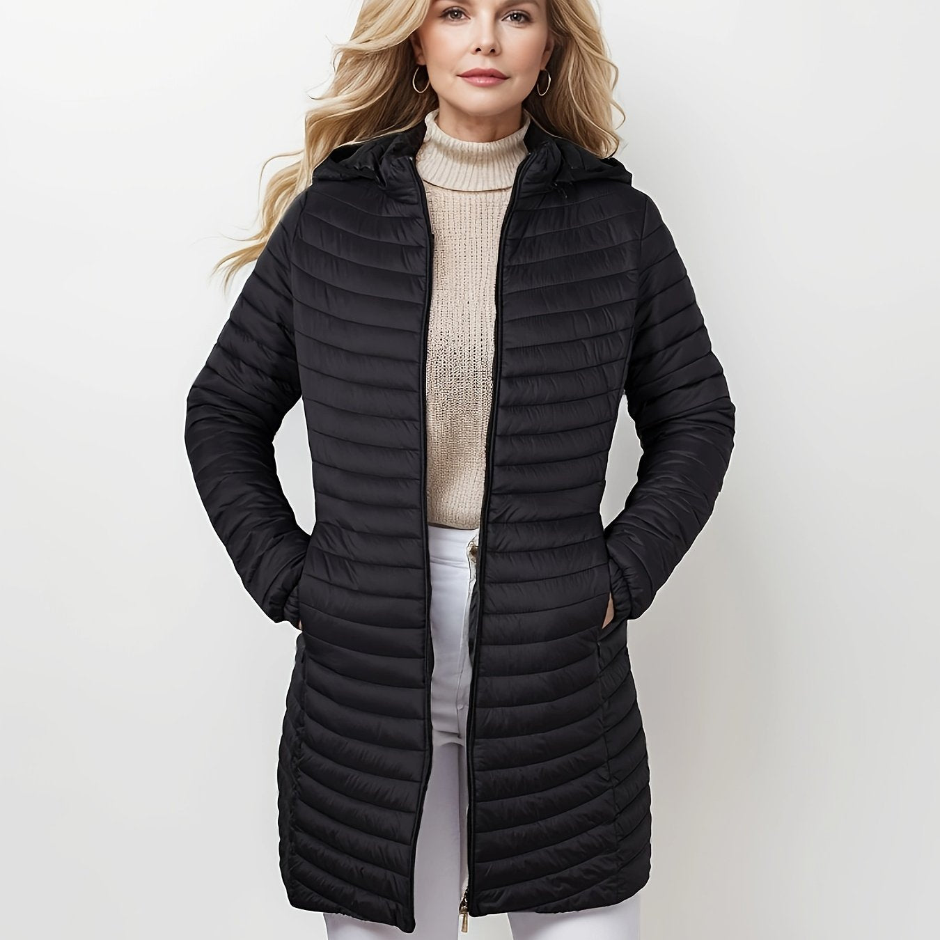 WW | Stylish striped quilted jacket