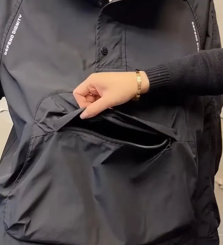 WW | Lightweight Windbreaker with Half-Zip and Pocket