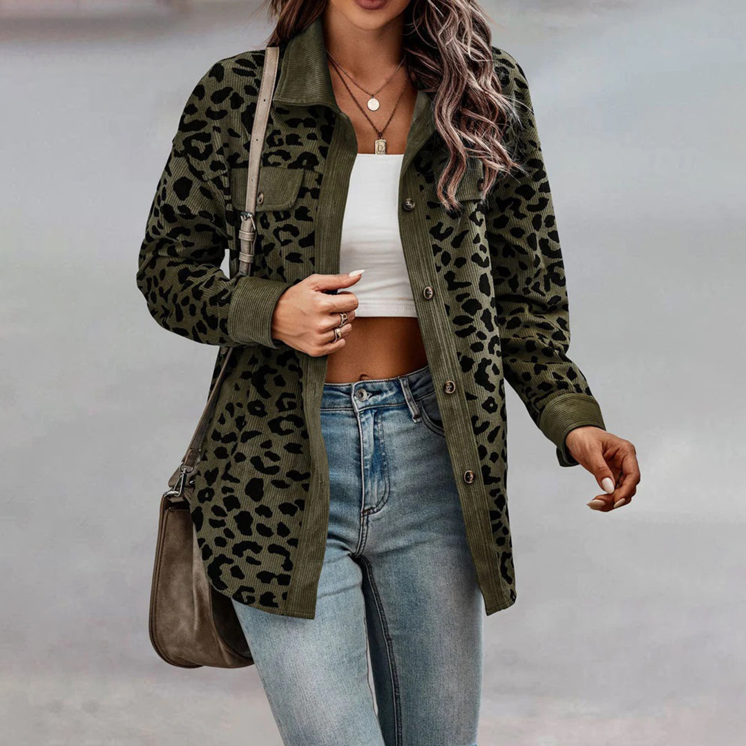 WW | Modische Jacke mit Leopardenmuster