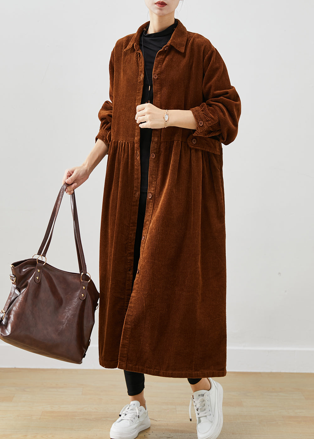 WW | Braune Übergrößen Cordura Trenchcoats