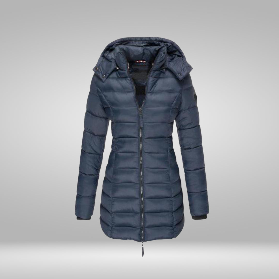 WW – Stylish Long Coat with Soft Lining and Hood