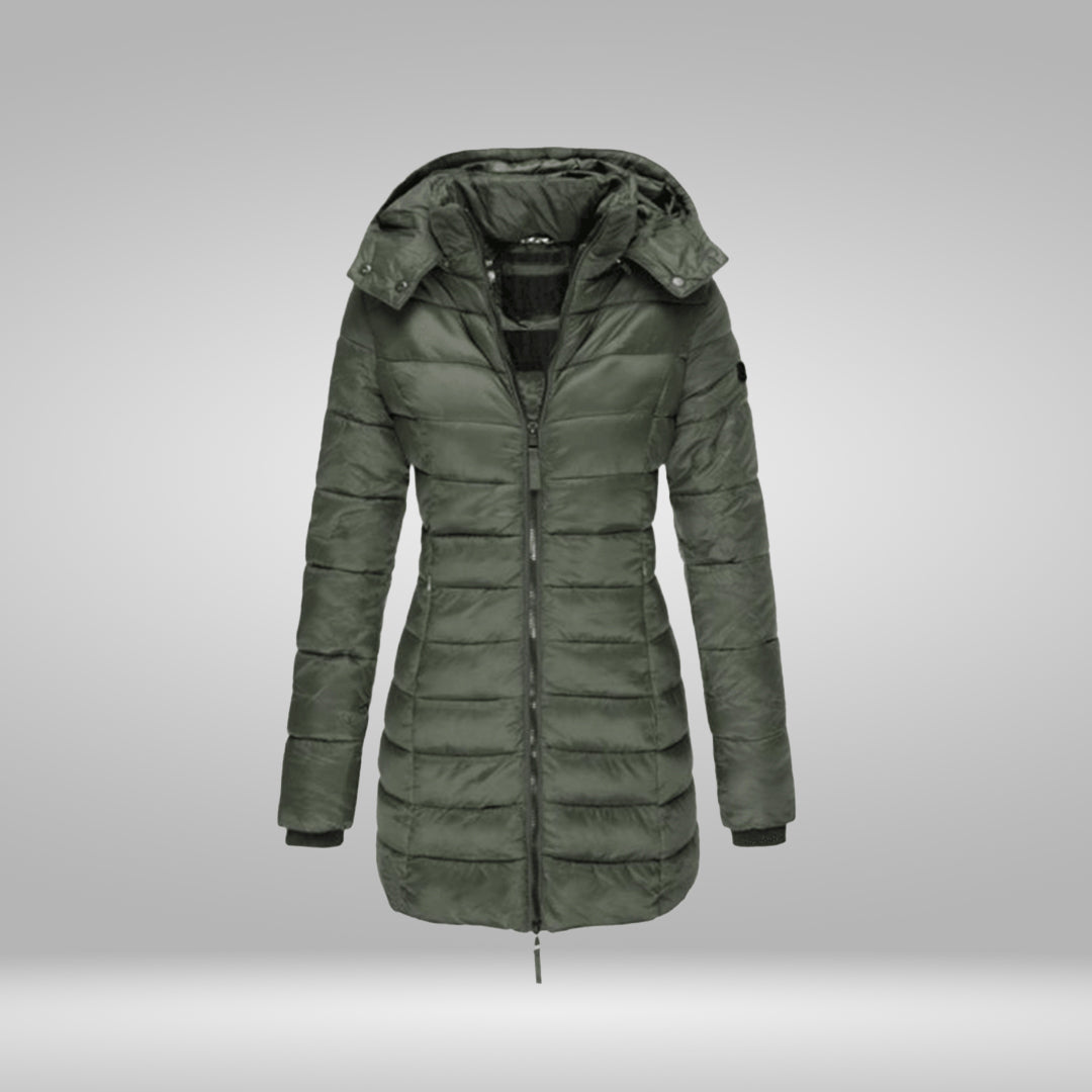 WW – Stylish Long Coat with Soft Lining and Hood