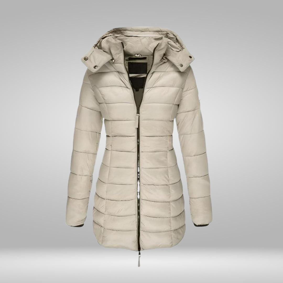 WW – Stylish Long Coat with Soft Lining and Hood