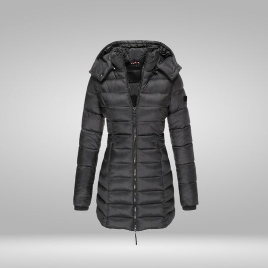 WW – Stylish Long Coat with Soft Lining and Hood