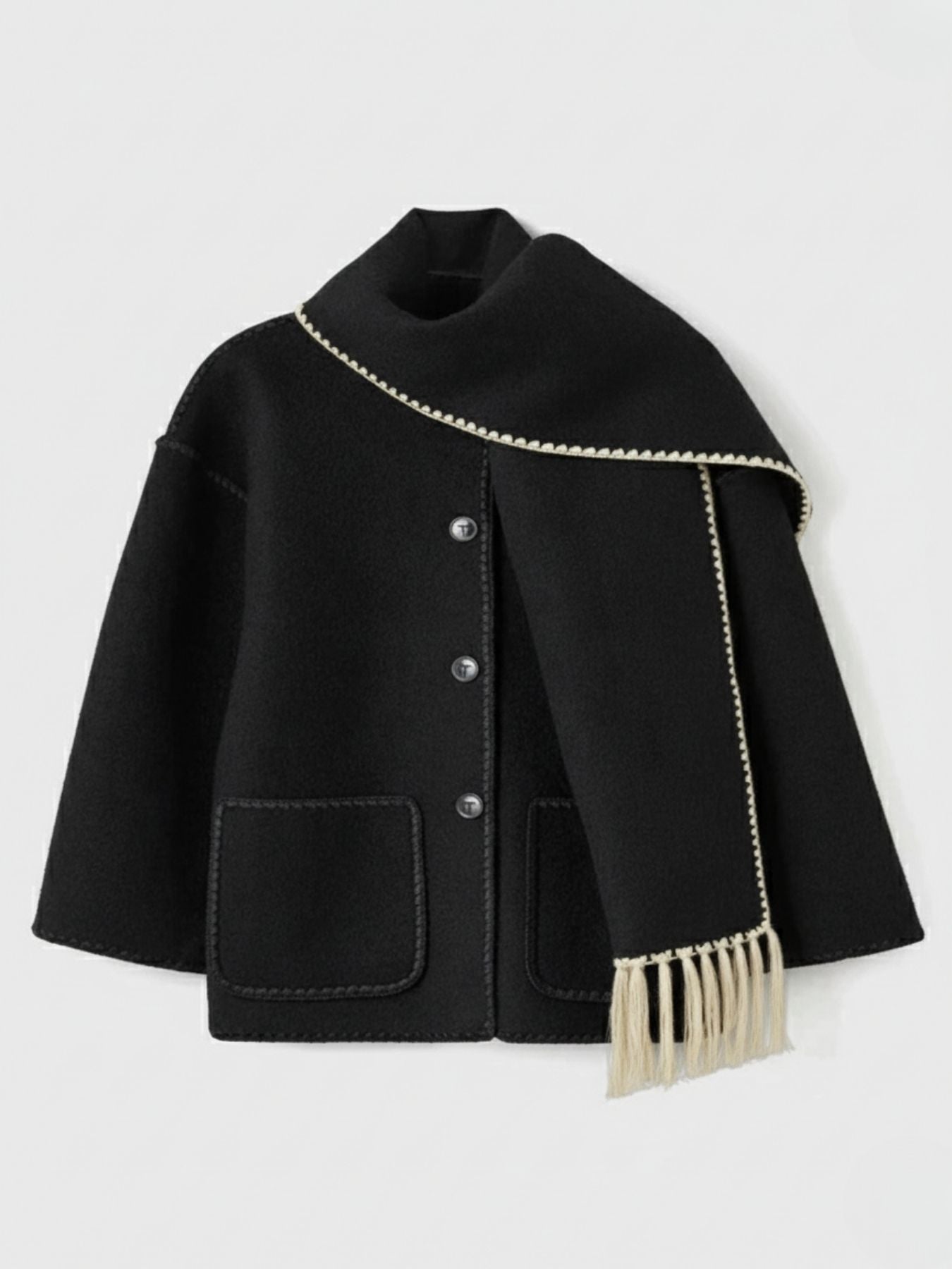WW | Abendjacke für Damen mit Schal, elegant und bequem