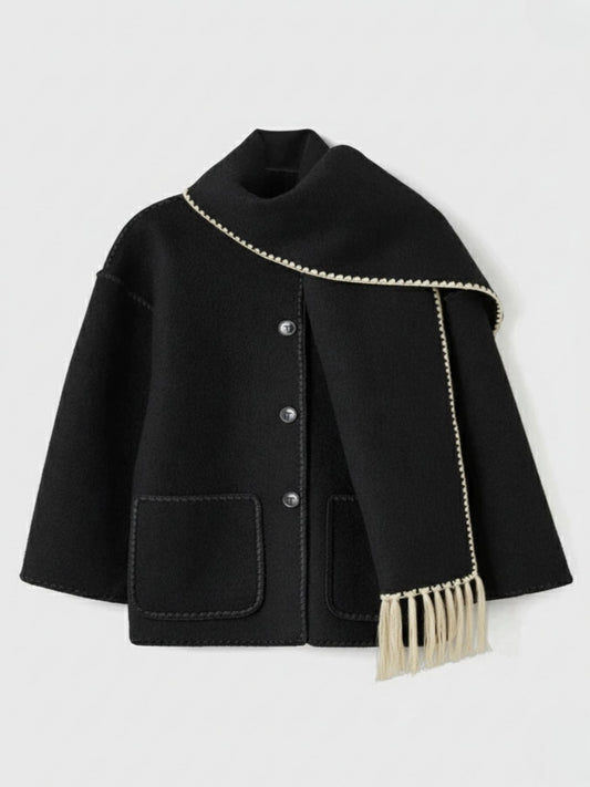 WW | Abendjacke für Damen mit Schal, elegant und bequem