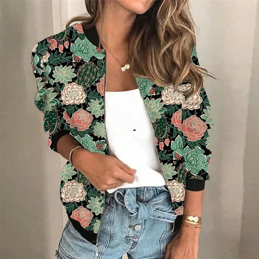 WW | Printed Jacket with Zipper