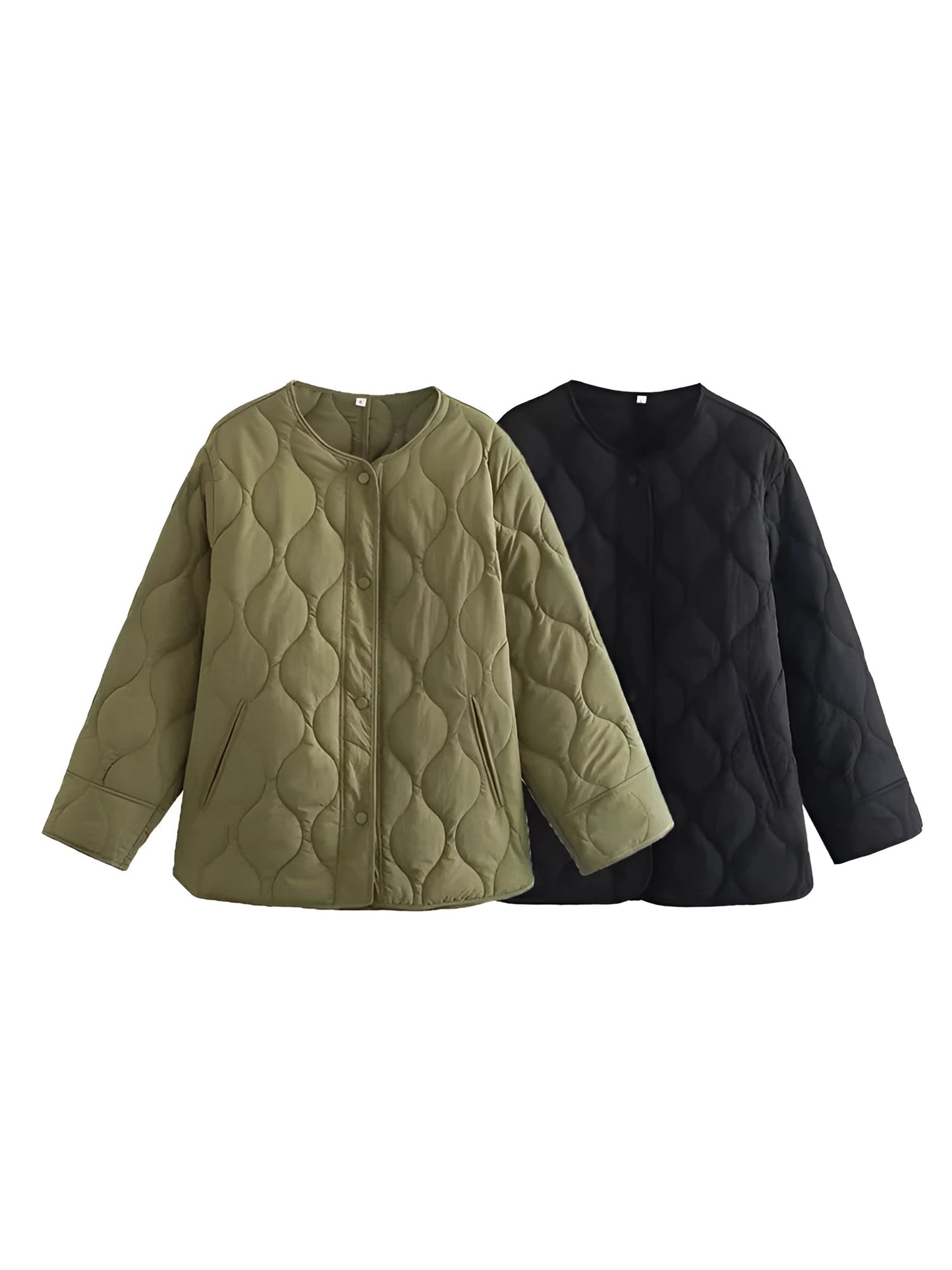 WW | Warm Rundhalsausschnitt Langärmelig Jacke