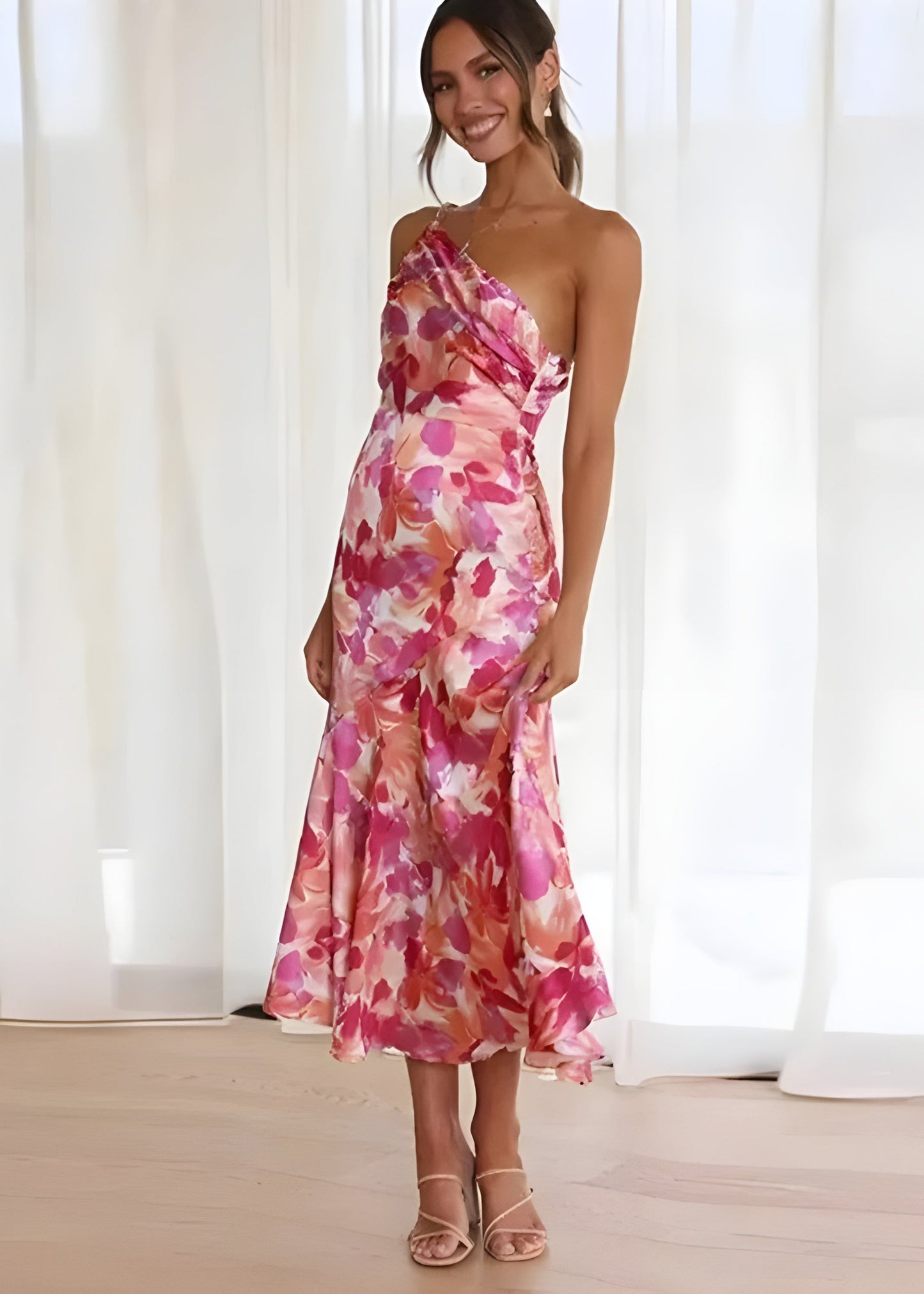 Eveline – One-Shoulder-Sommerkleid