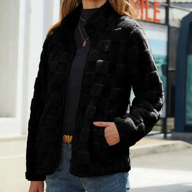 WW | Elegante, kurze Fleecejacke für einen trendigen Look