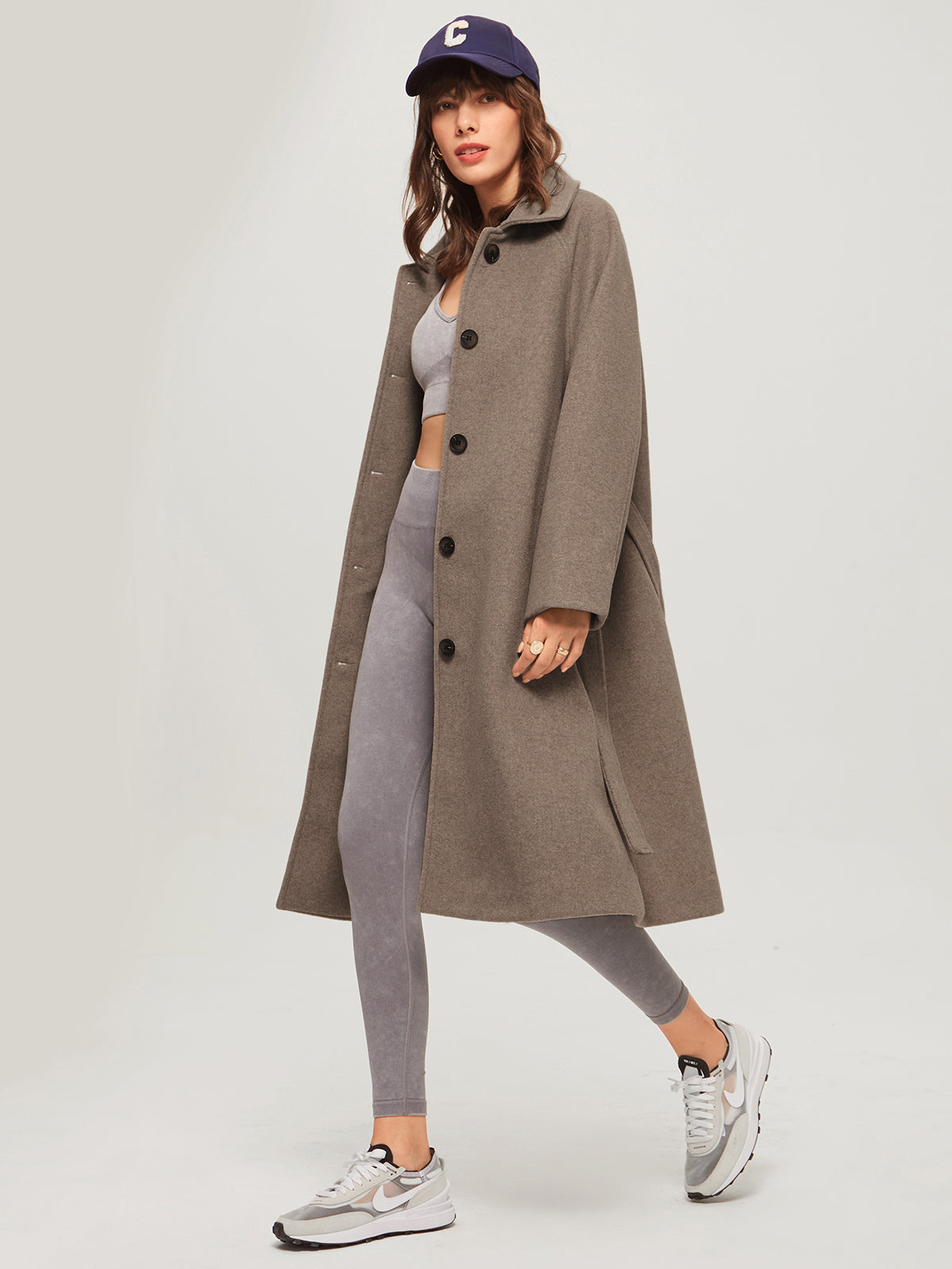 WW | Belted Long Overcoat