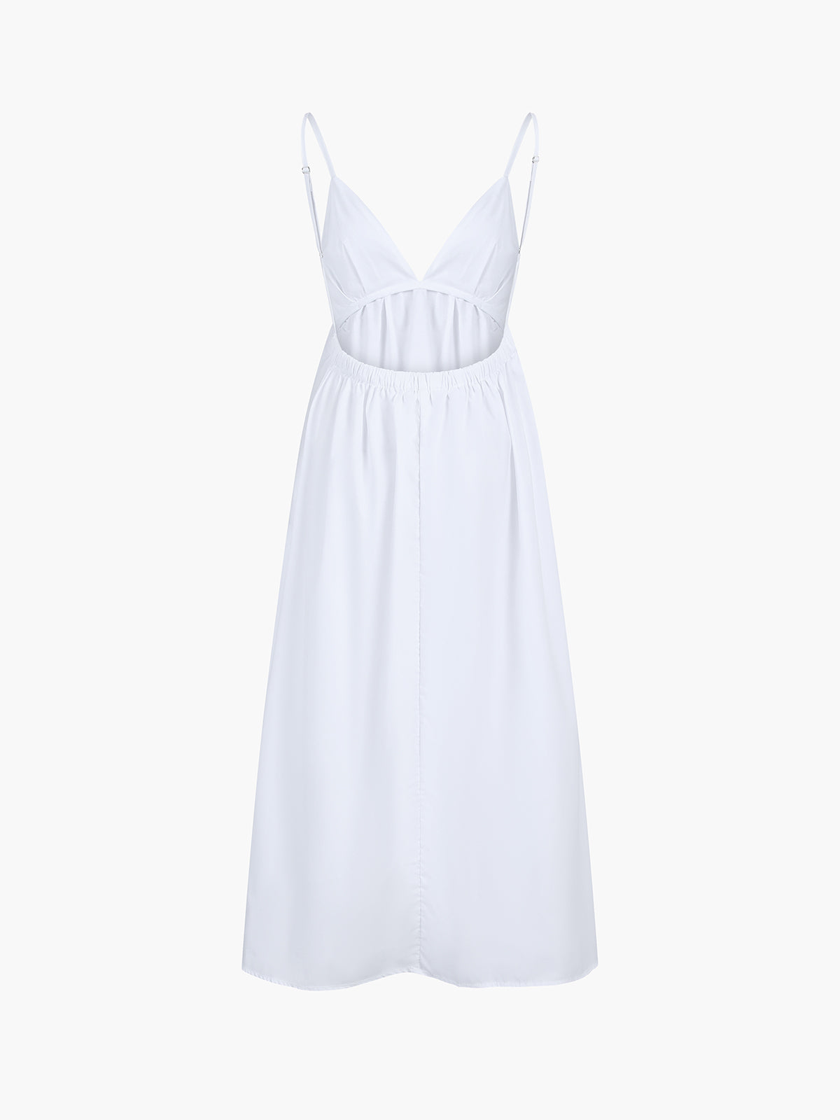 Jolina - Casual Maxi Dress with Open Back Design