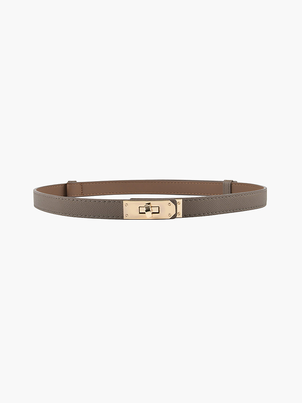 WW | Leather Belt With Golden Buckle