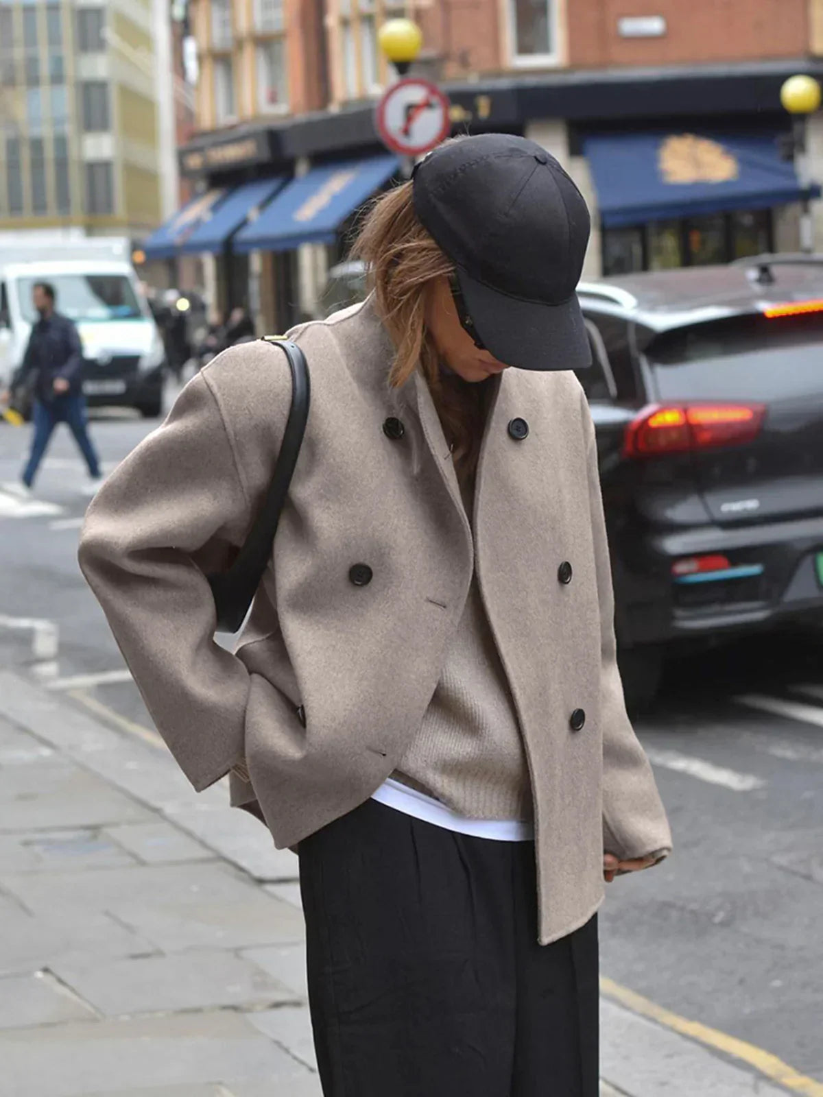 WW | Stil Oversized Button-Down Jacke
