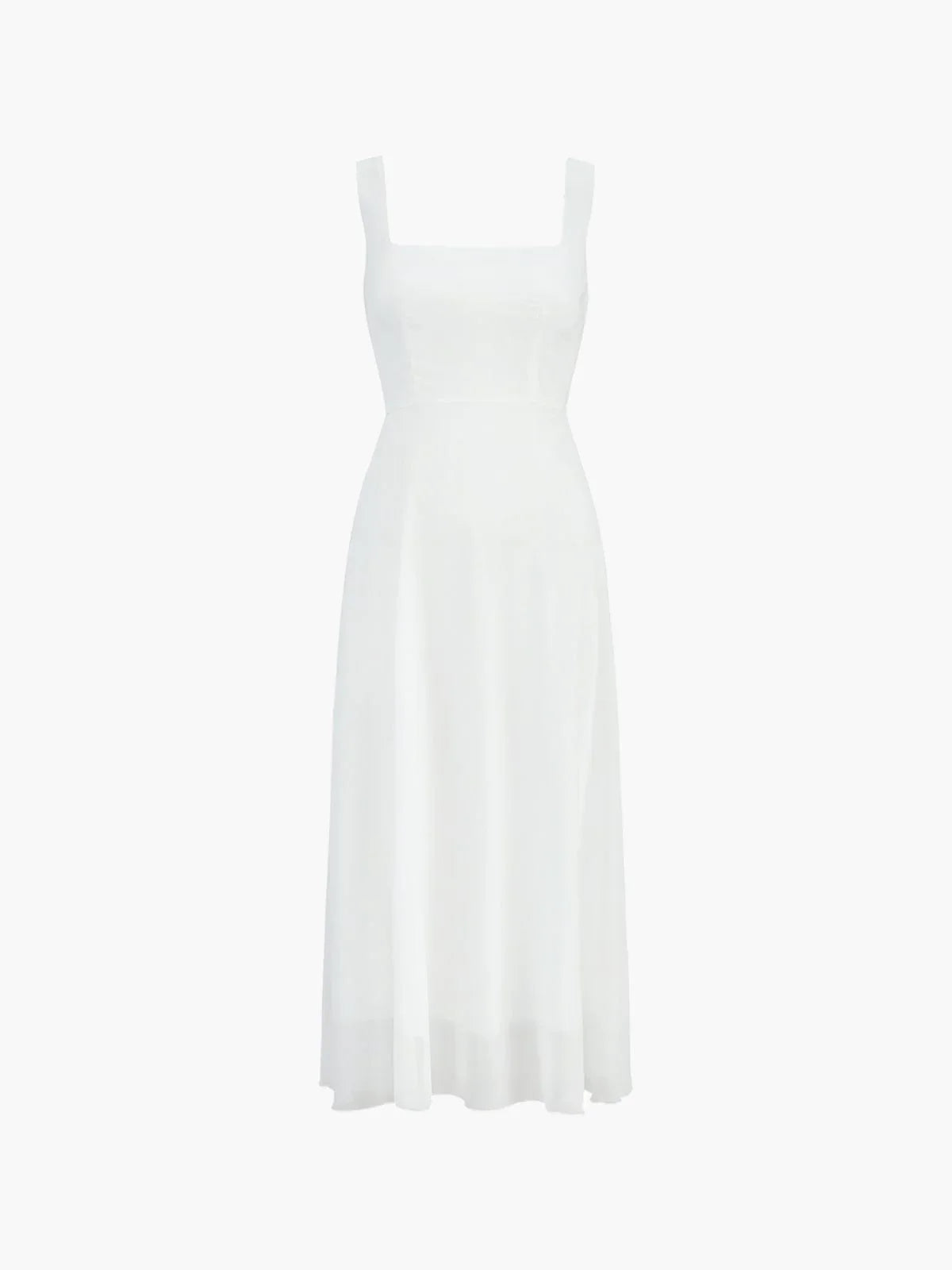 WW | Modernes Ärmelloses Maxikleid Mit Hoher Taille Für Frauen