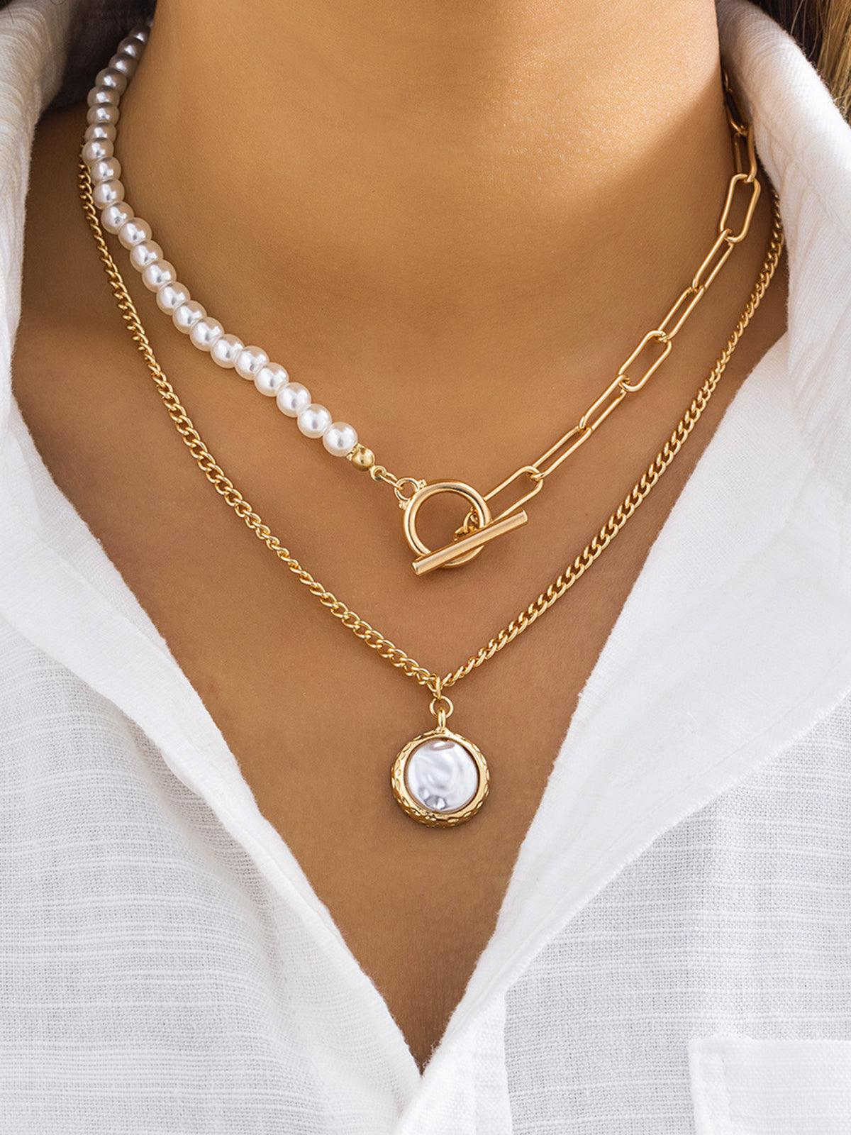 WW | Faux Pearl Jewelry Necklace