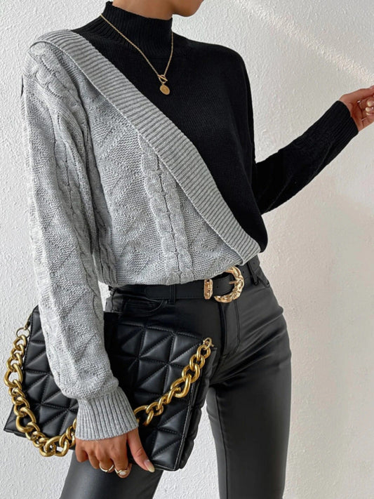 WW - Casual Asymmetrical Women's Sweater