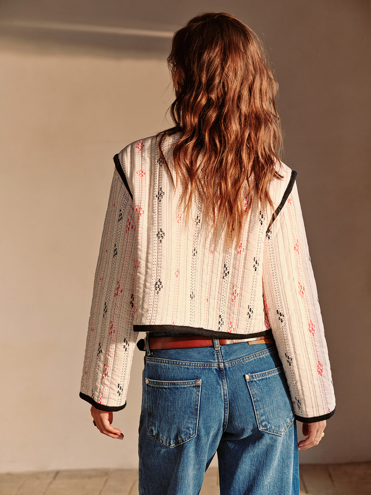 WW | Kontrastpaspel Kurze Jacke