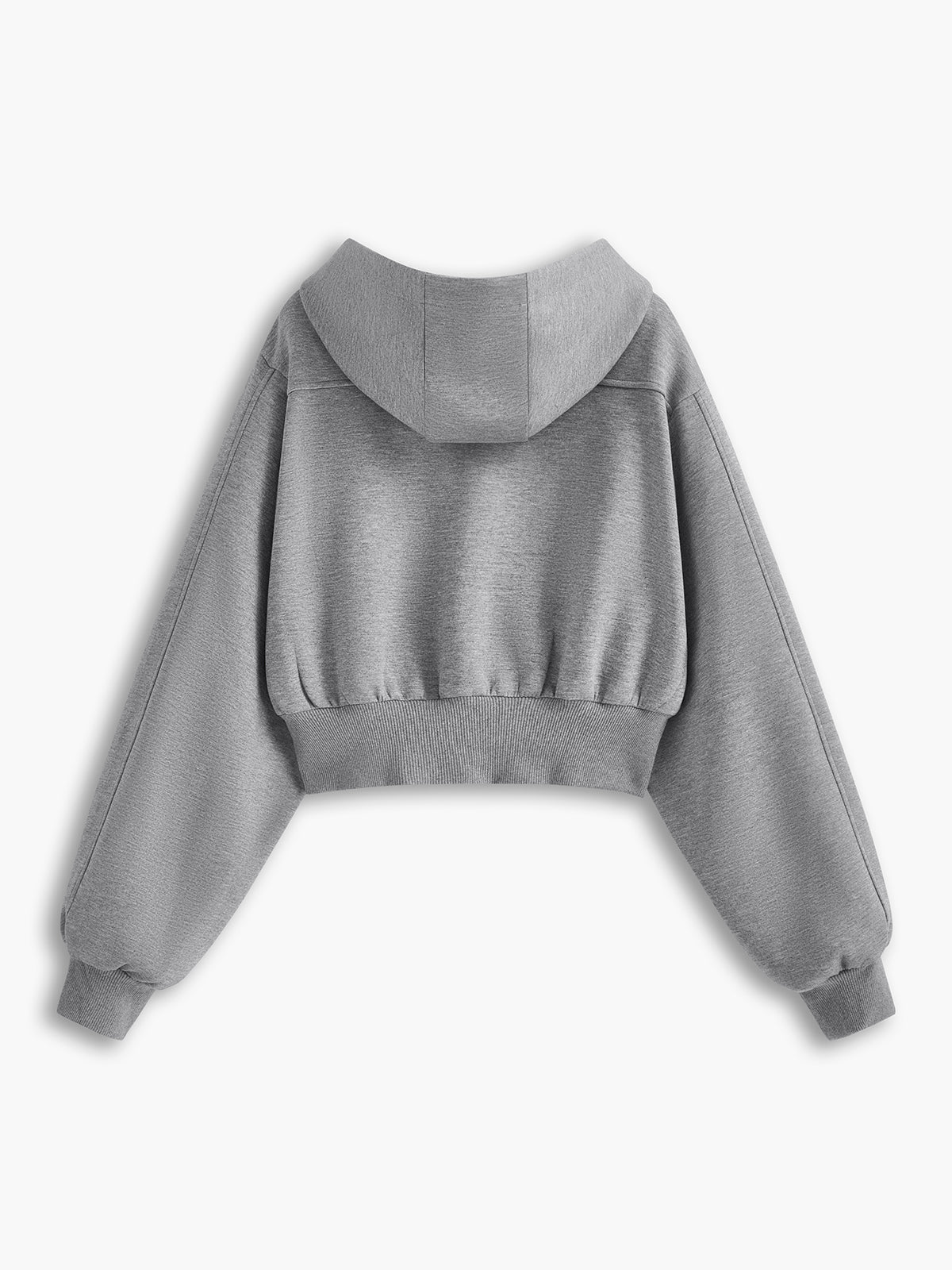 WW | Langarm Zip Crop Hoodie