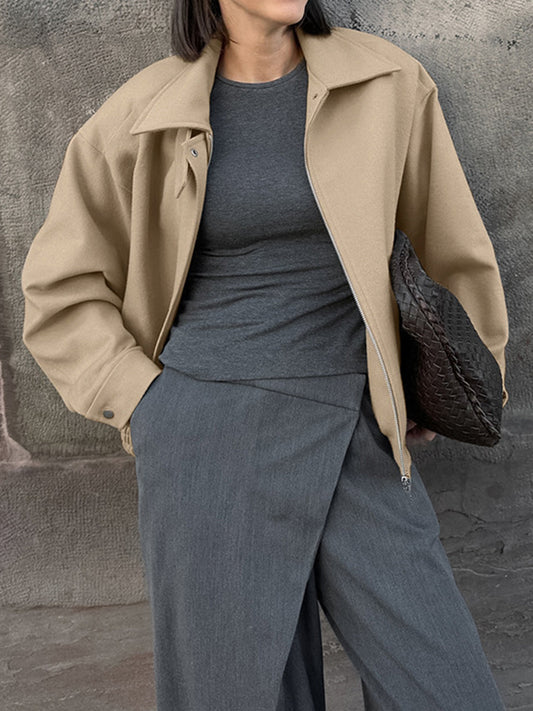 WW | Plain Zip Polo Jacket