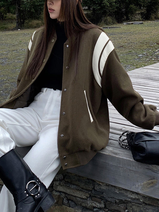 WW | Kragenkontrastbesatz Taschenjacke