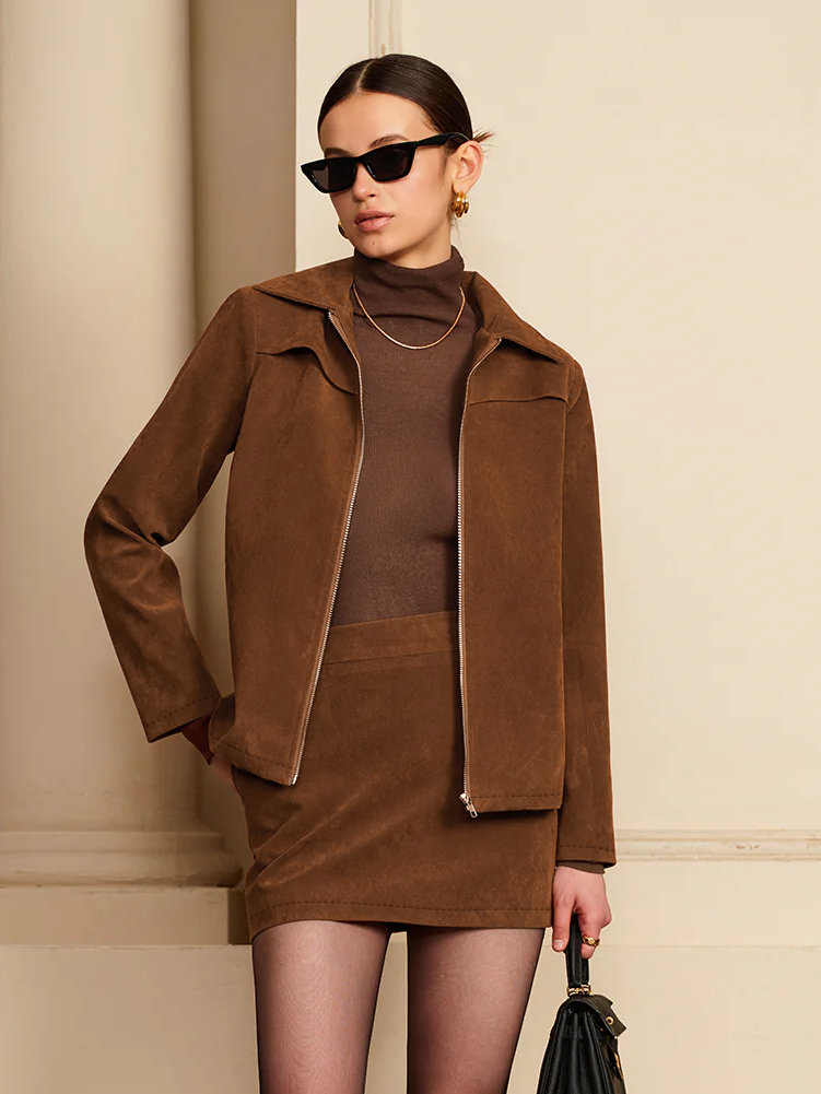 WW | Reißverschlussjacke mit Schulterpolstern
