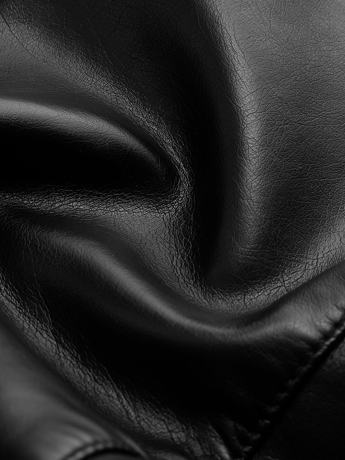 WW | Nietenknopf PU Lederjacke