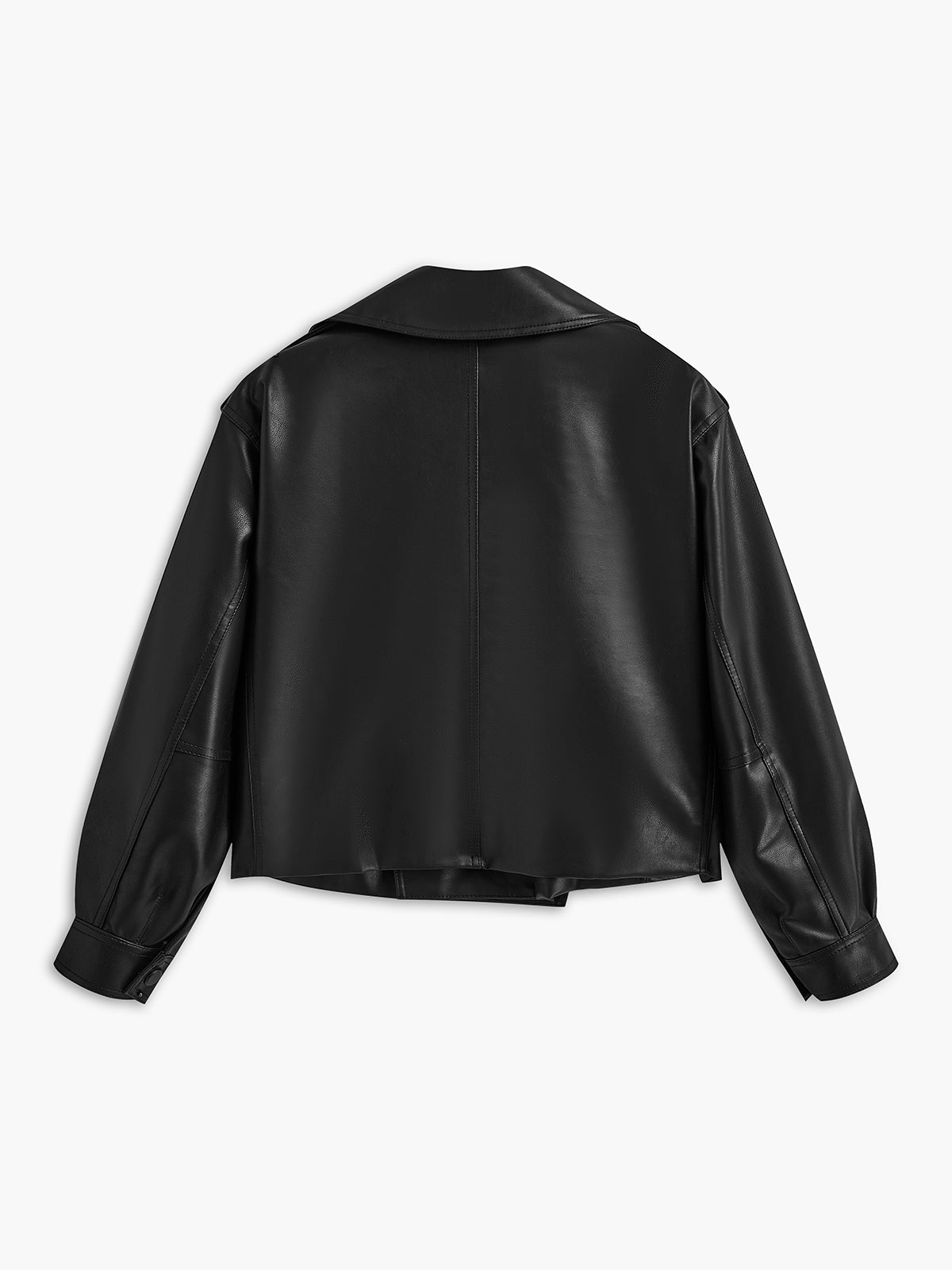 WW | Buckle PU Leather Jacket