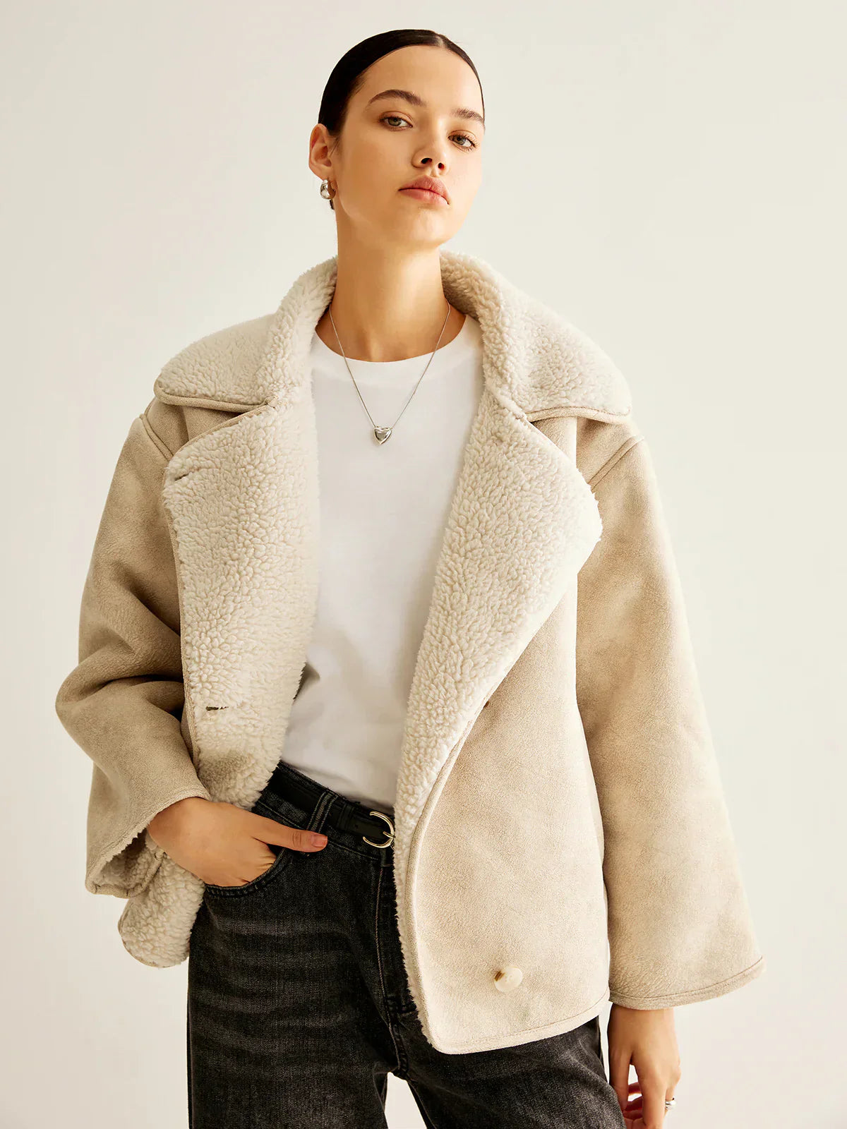 WW | Blend Button Fleecejacke