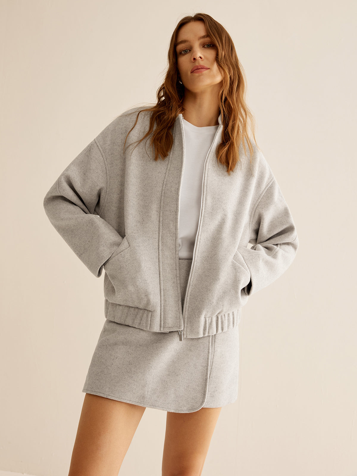 WW | Taschen Reißverschluss Warme Jacke