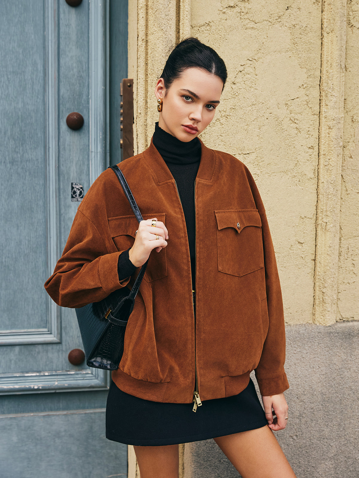 WW | Taschen Reißverschluss Wildlederjacke