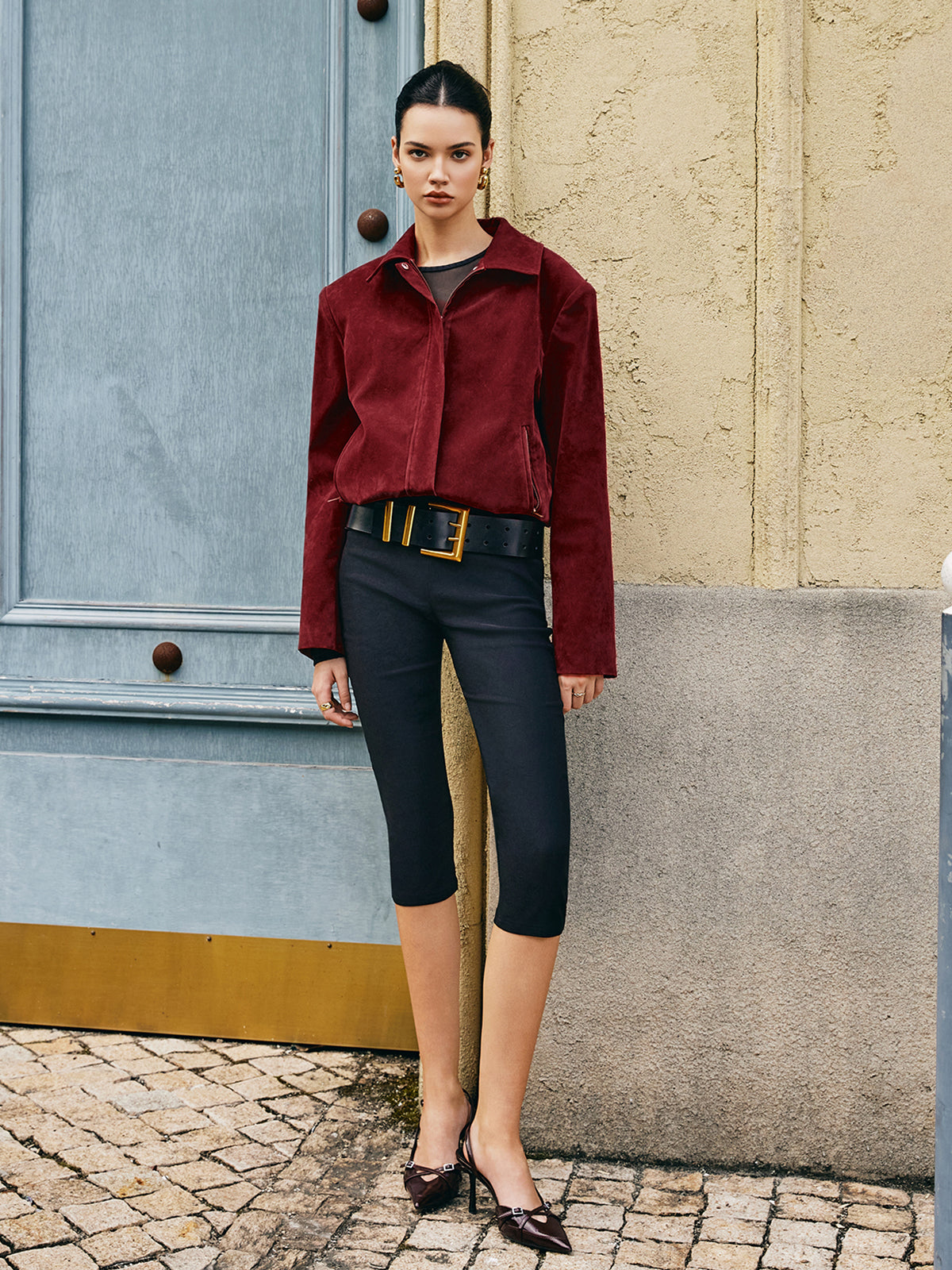 WW | Pockets Lapel Suede Jacket
