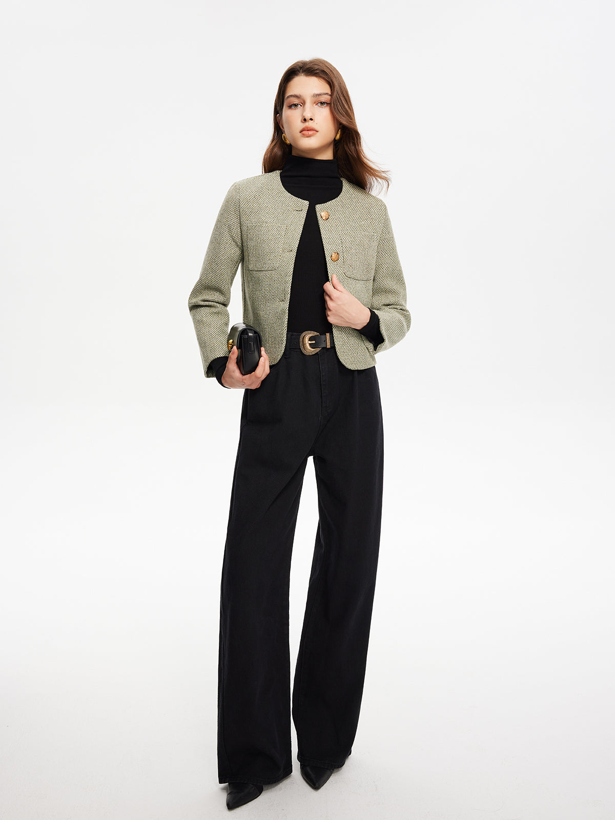 WW | Neck Pocket Tweed Jacket