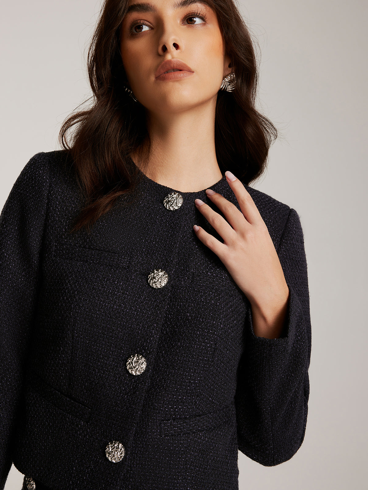 WW | Down Tweed Short Jacket