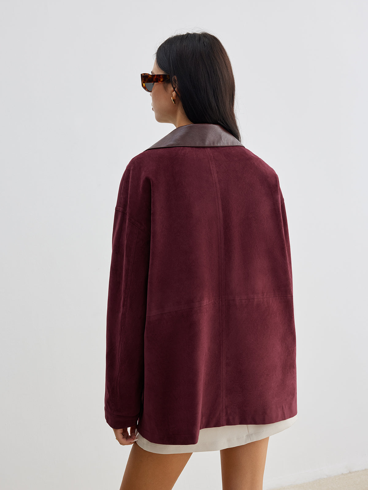 WW | Contrast Collar Pocket Jacket
