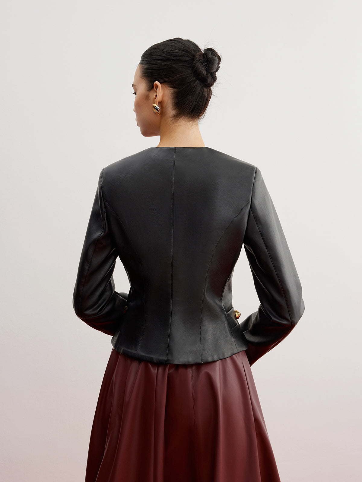 WW | Kunstleder Slim Jacke