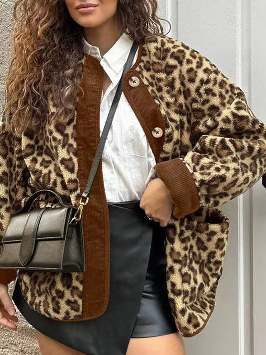 WW | Trim Minky Leopard Jacke