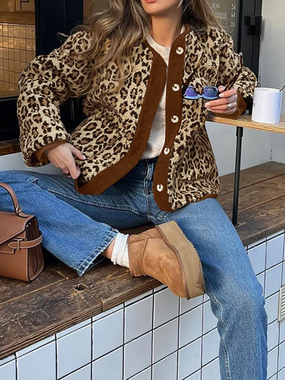 WW | Trim Minky Leopard Jacke