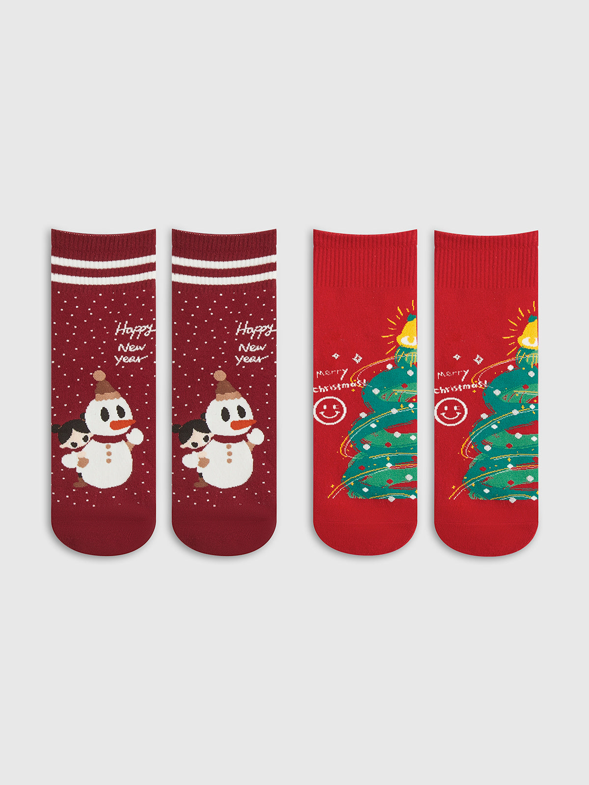 WW | Cartoon Weihnachtsgeschenkbox mit Socken