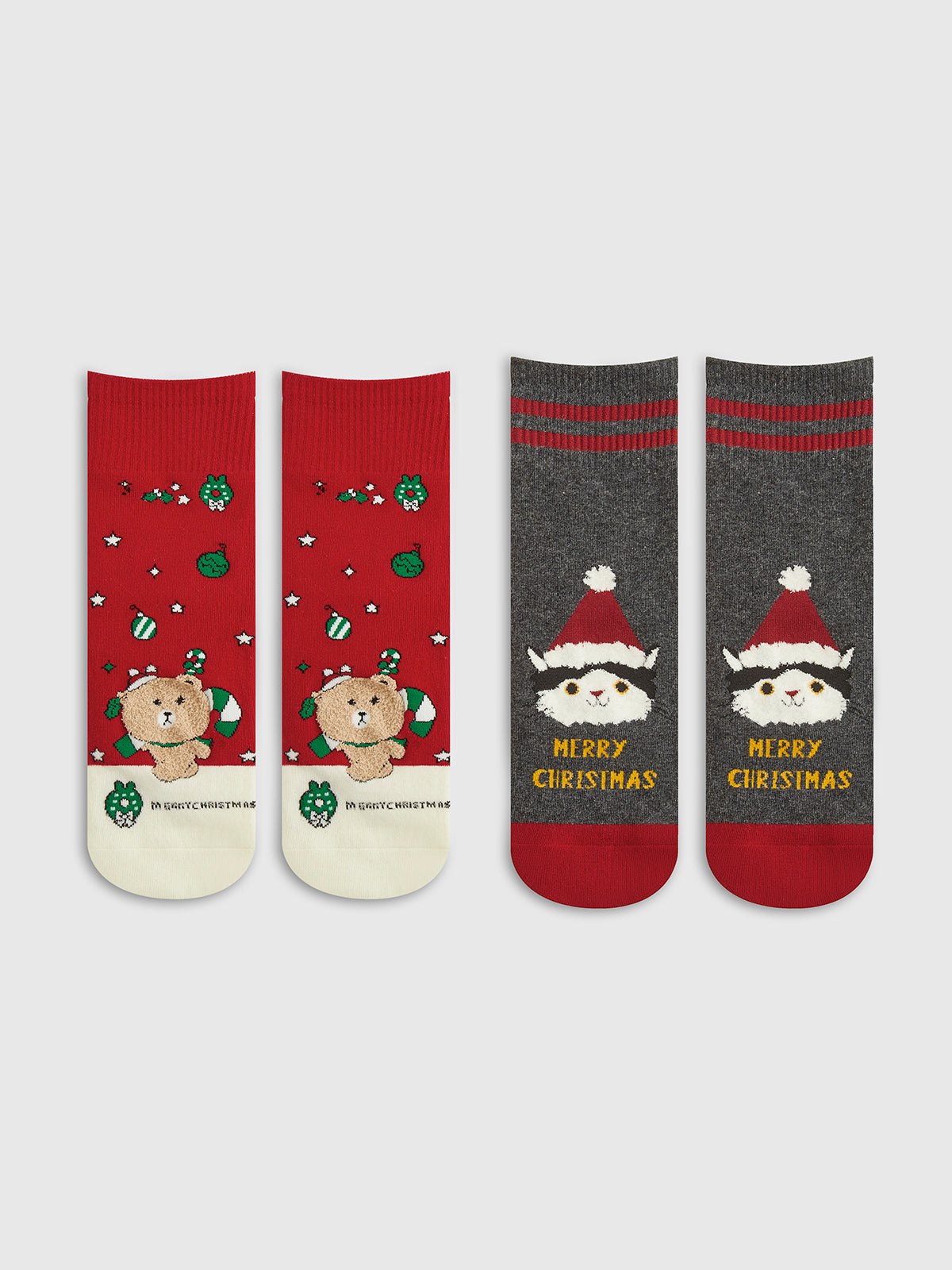 WW | Cartoon Weihnachtsgeschenkbox mit Socken