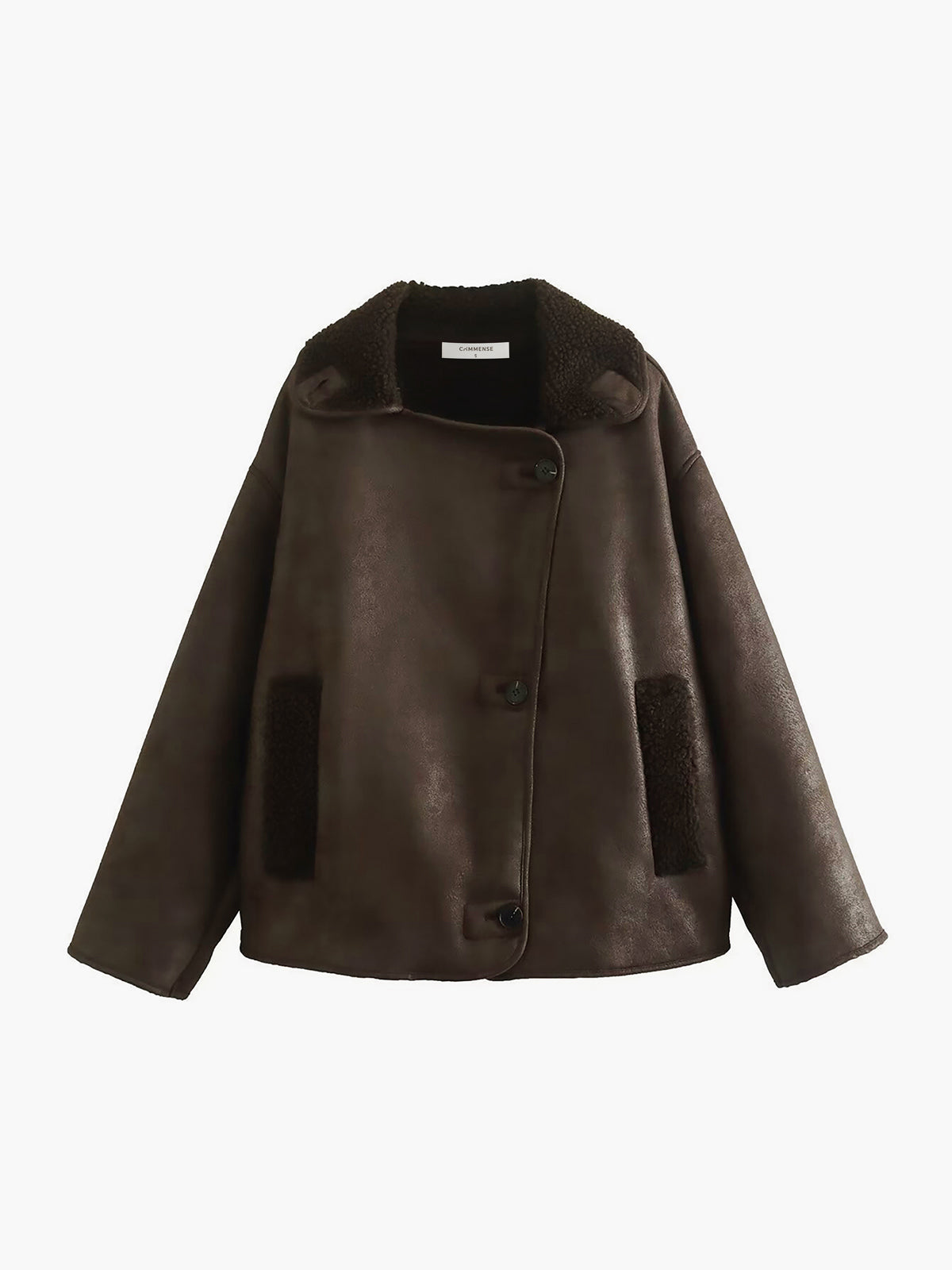 WW | Fauxleder Warme Jacke