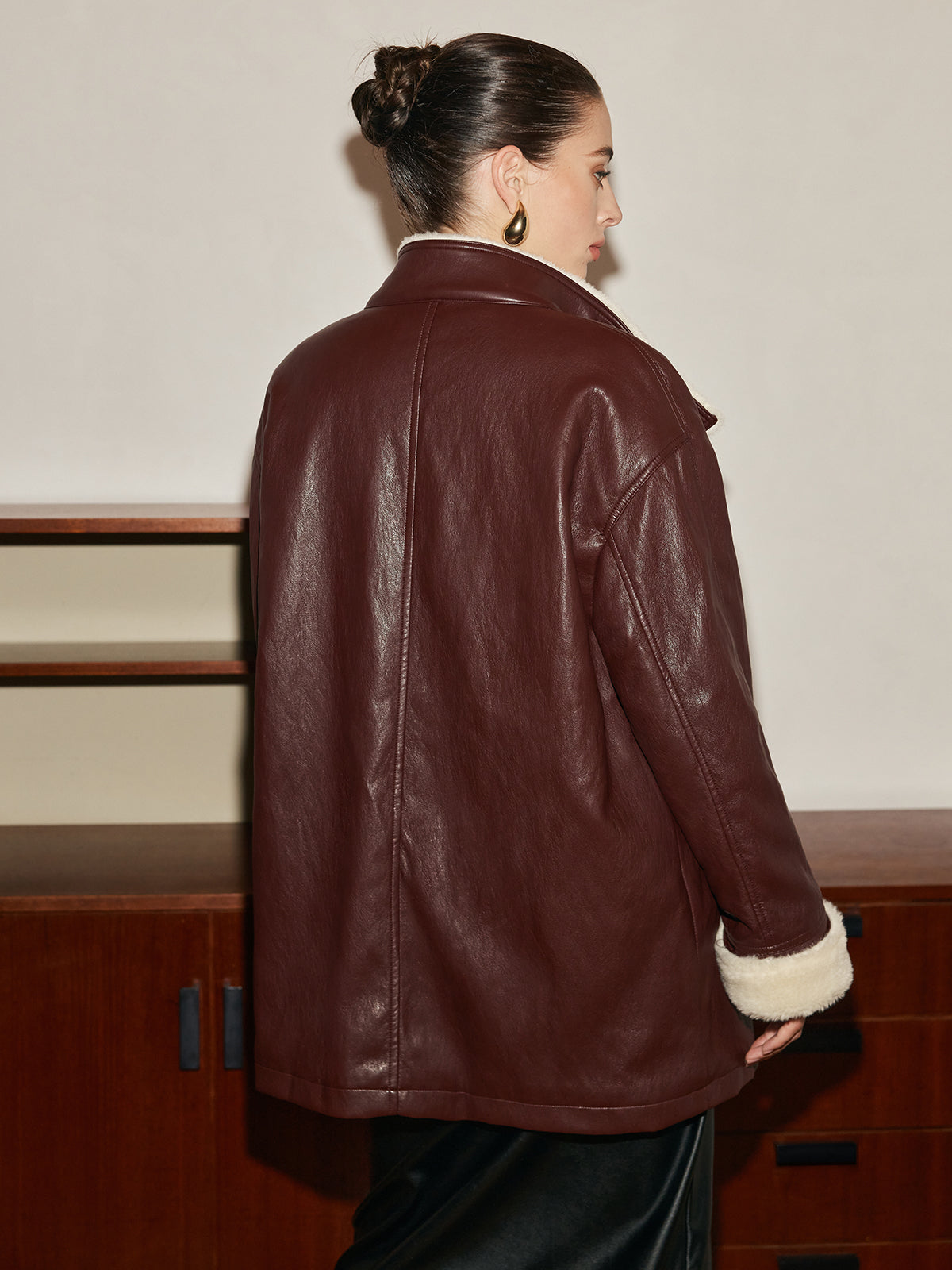 WW | PU-Leder Gurtjacke
