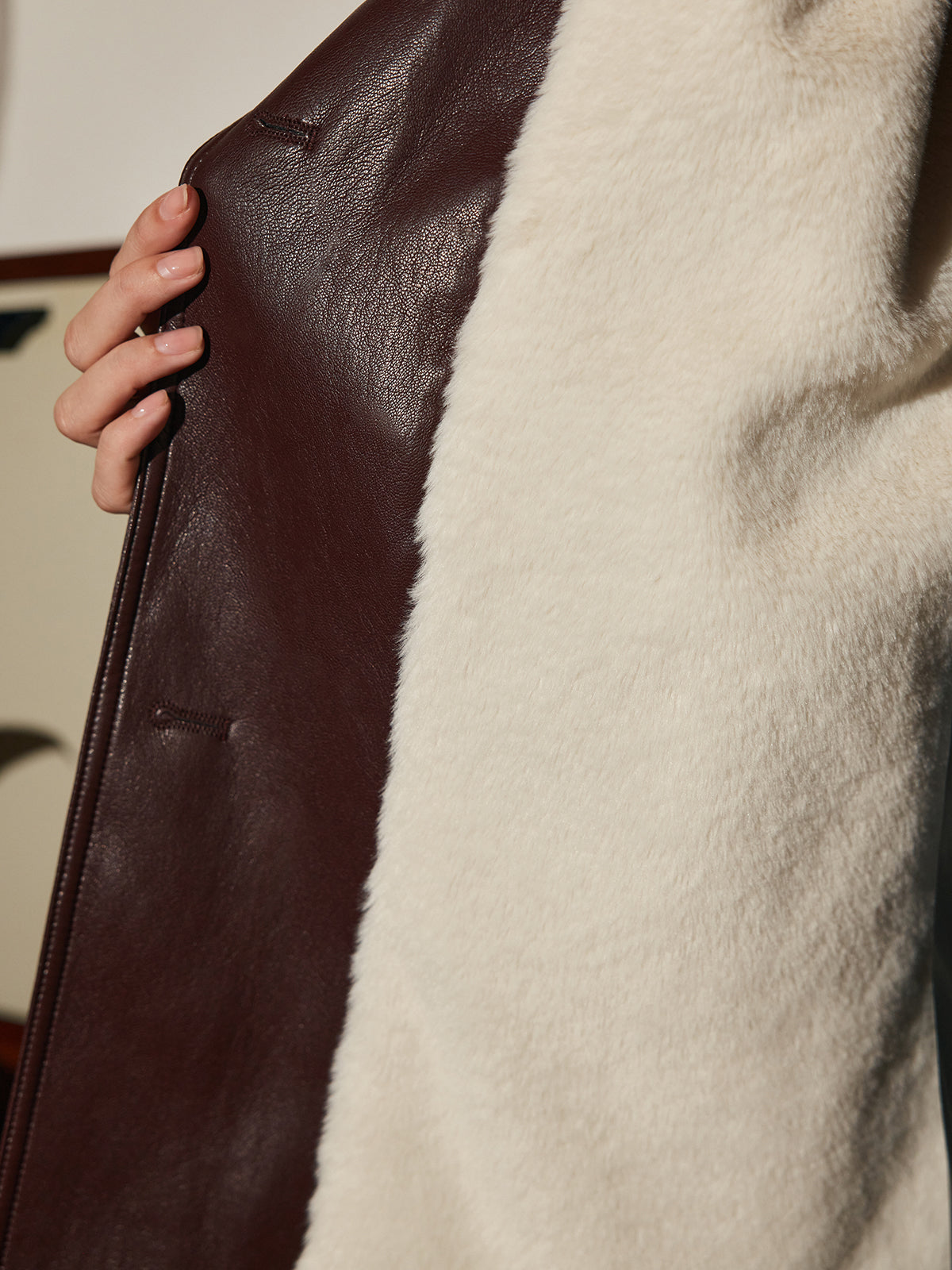 WW | PU-Leder Gurtjacke