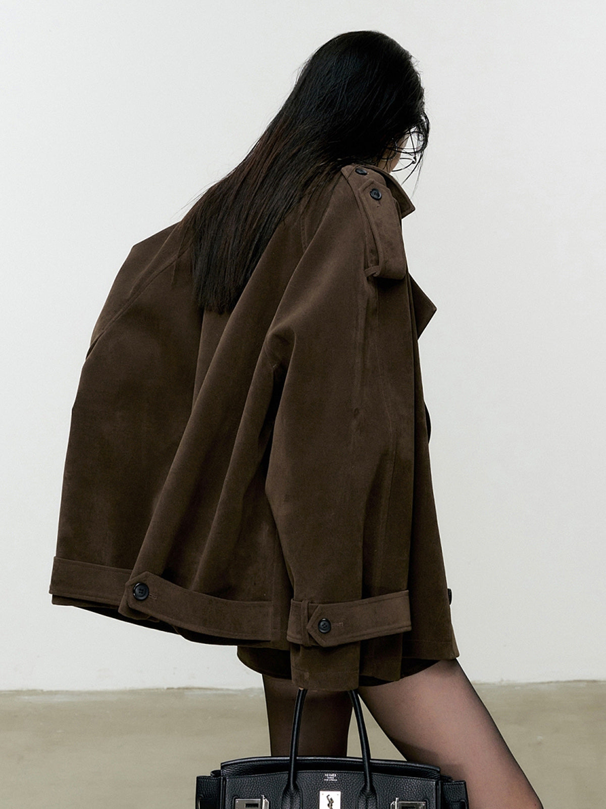 WW | Lockere Wildlederjacke